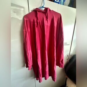 Old Navy Women’s Lounge Wear Pullover Hoodie Dress Pink Size XXL